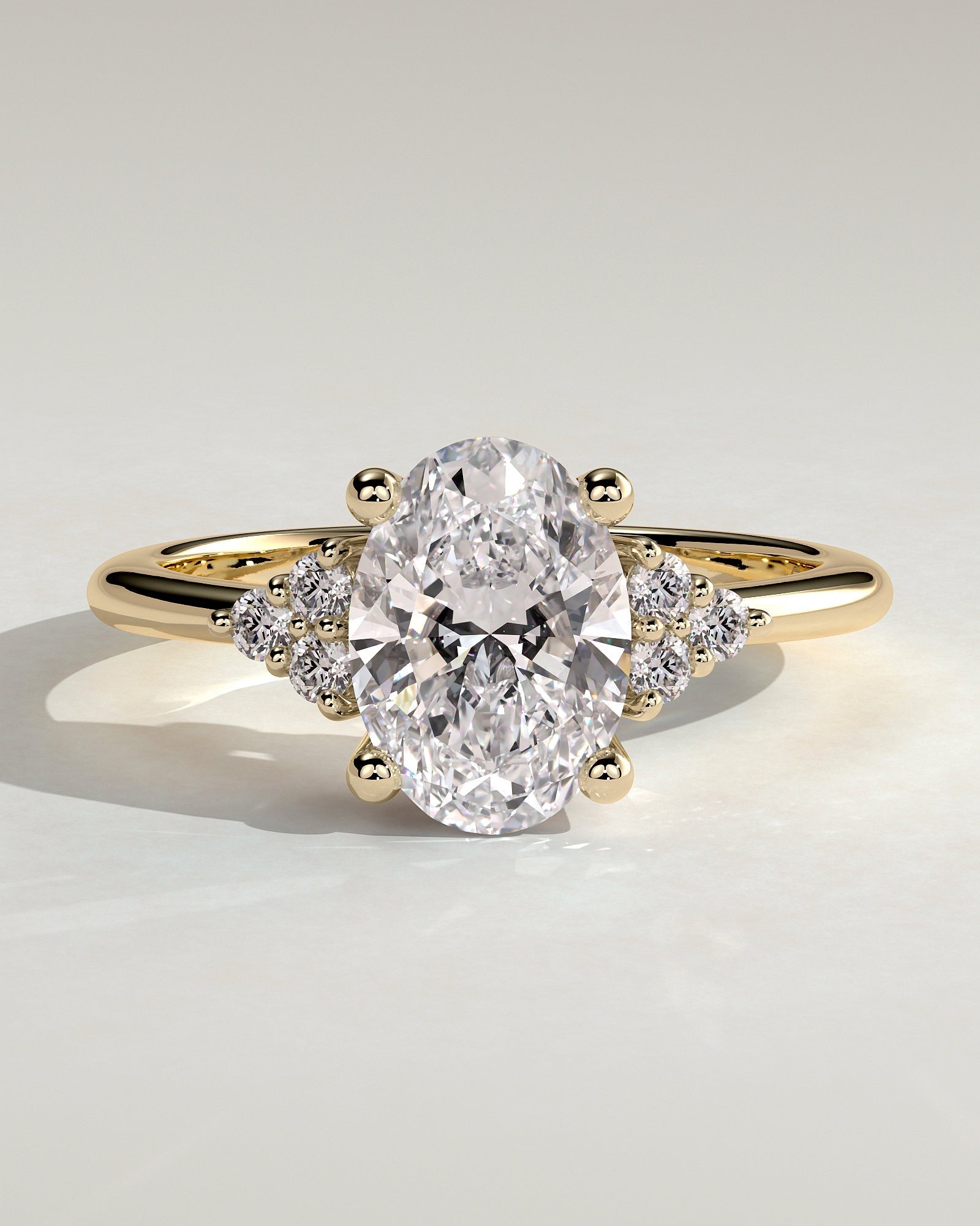 Round Halo, Pave & Split Shank Engagement Ring – 1.93 CT Lab Grown Diamond